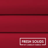 Camelot Fresh Solids-Crimson (Sold By 1/2 Meter)